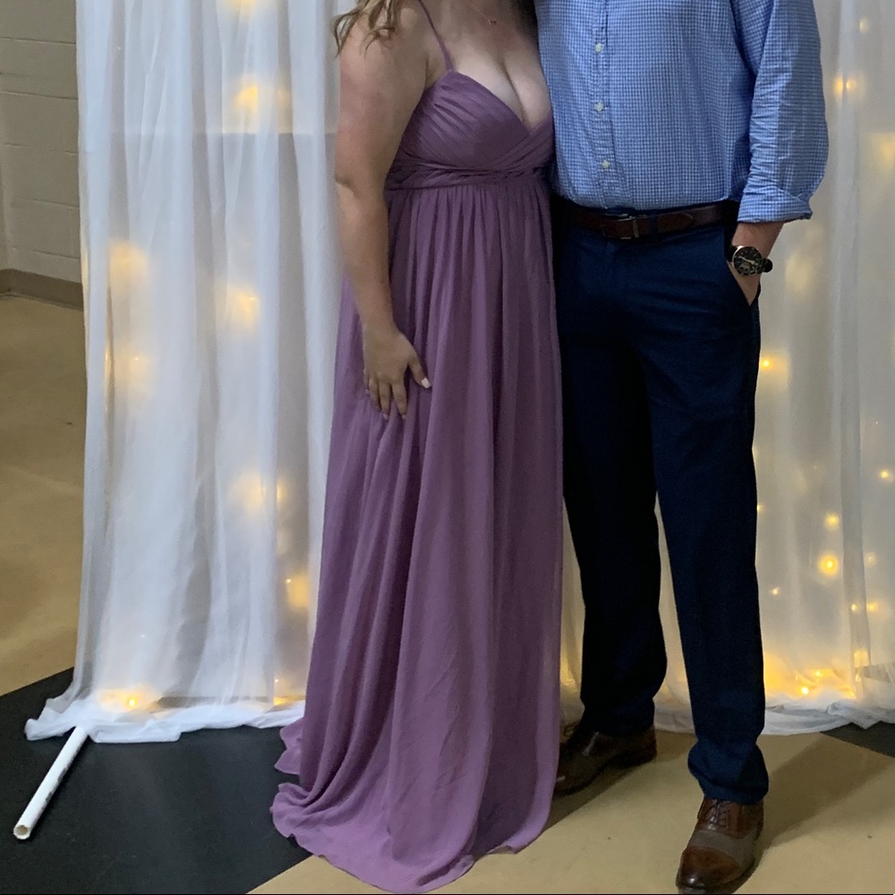 Light purple bridesmaid dress